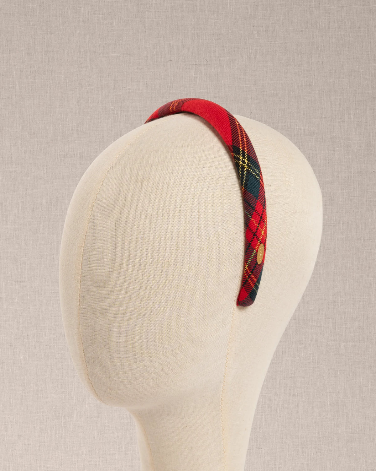 Cerchietto Luxury Tartan Rosso