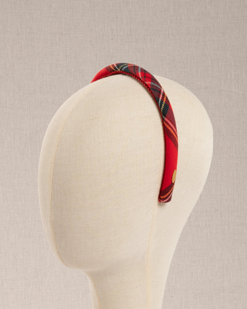 Cerchietto Luxury Tartan Rosso