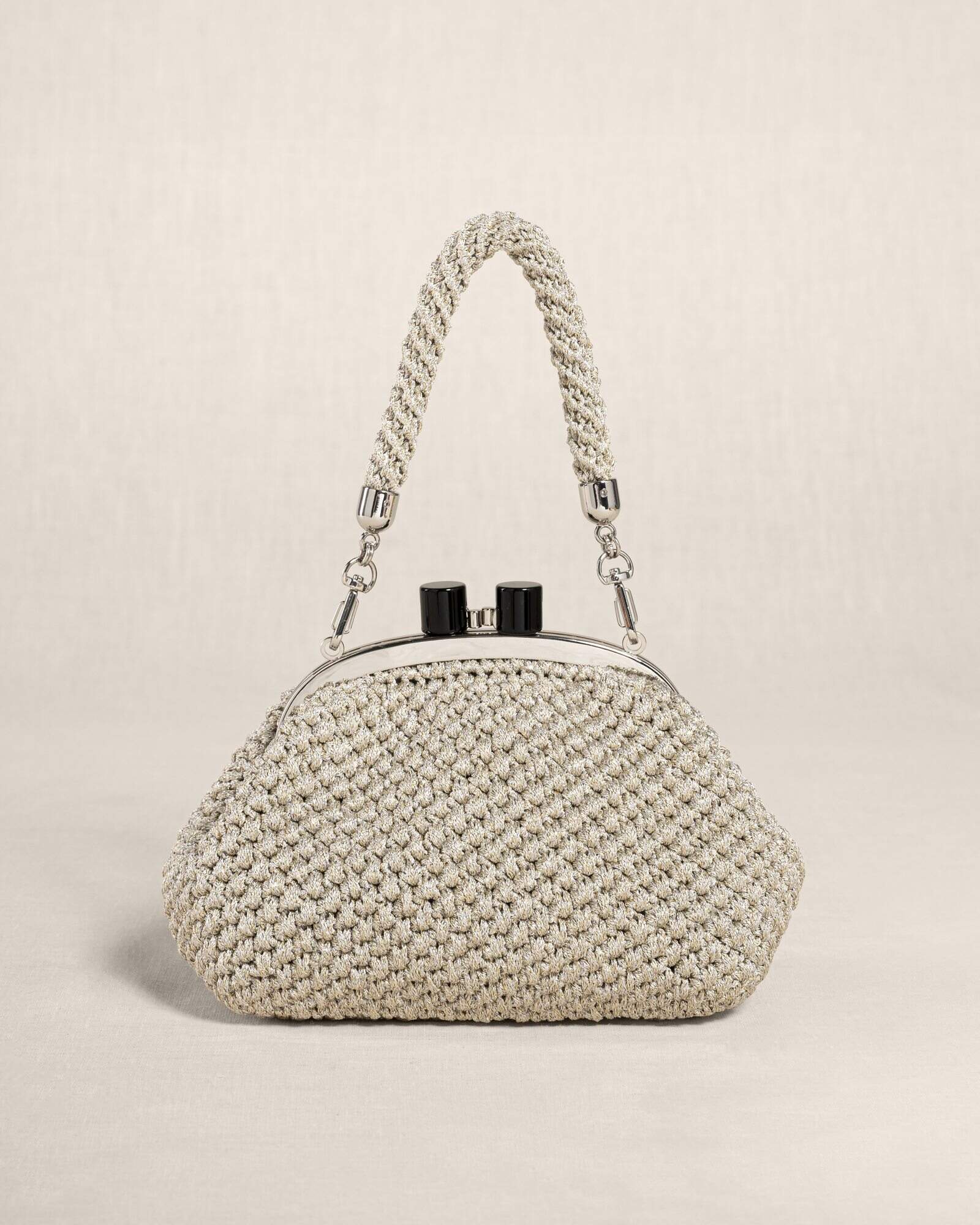 Clutch "COSTIERA" argento