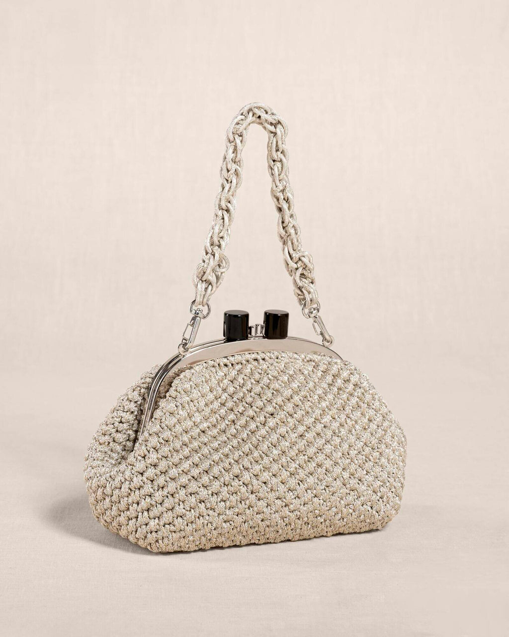 Clutch "COSTIERA" argento