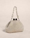 Clutch "COSTIERA" argento