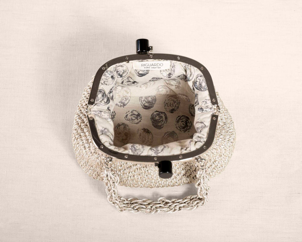 Clutch "COSTIERA" argento