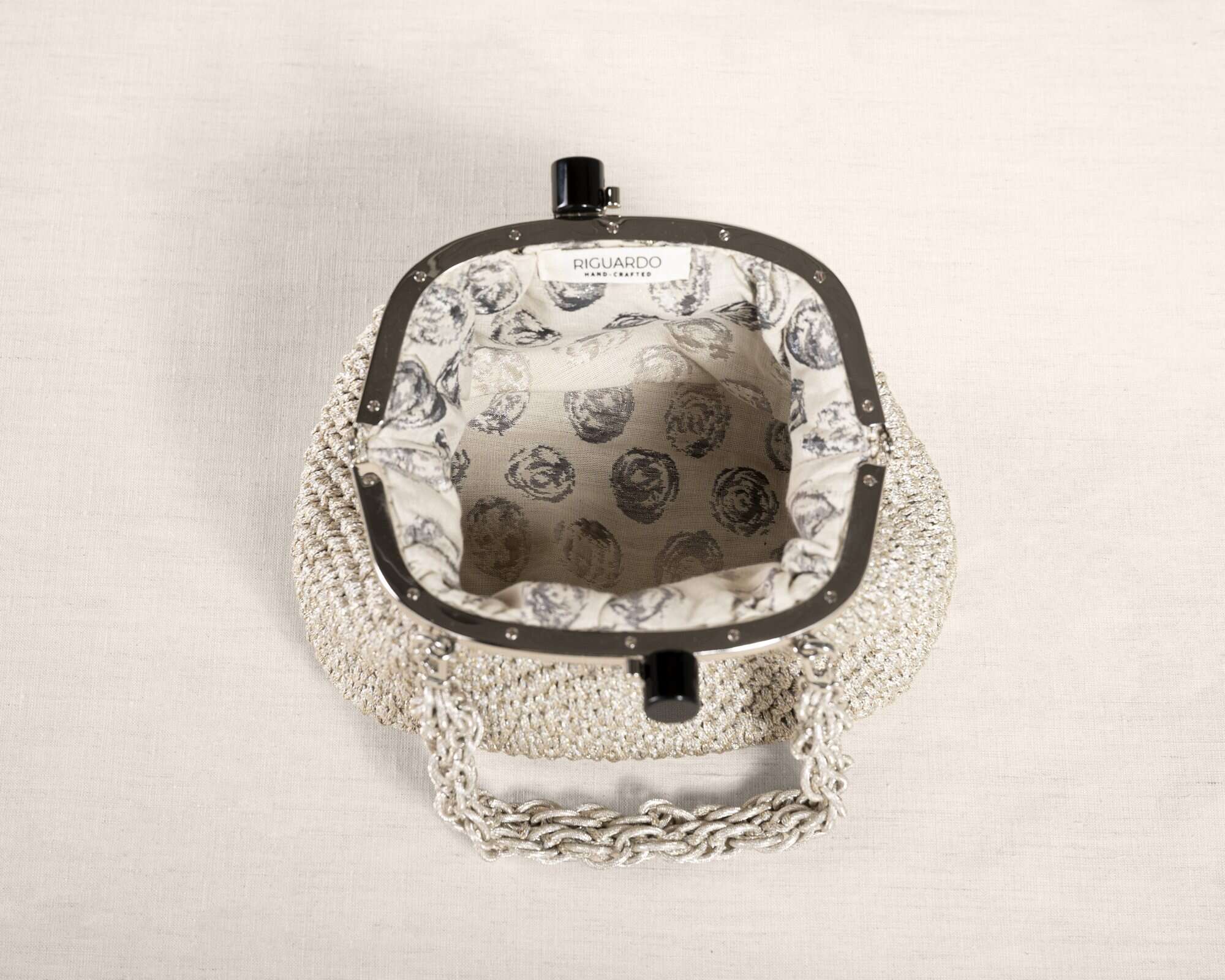 Clutch "COSTIERA" argento