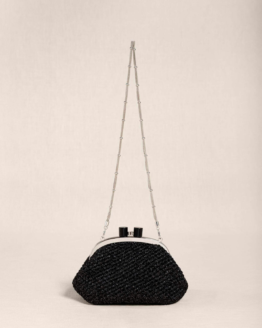 "COSTIERA" black clutch