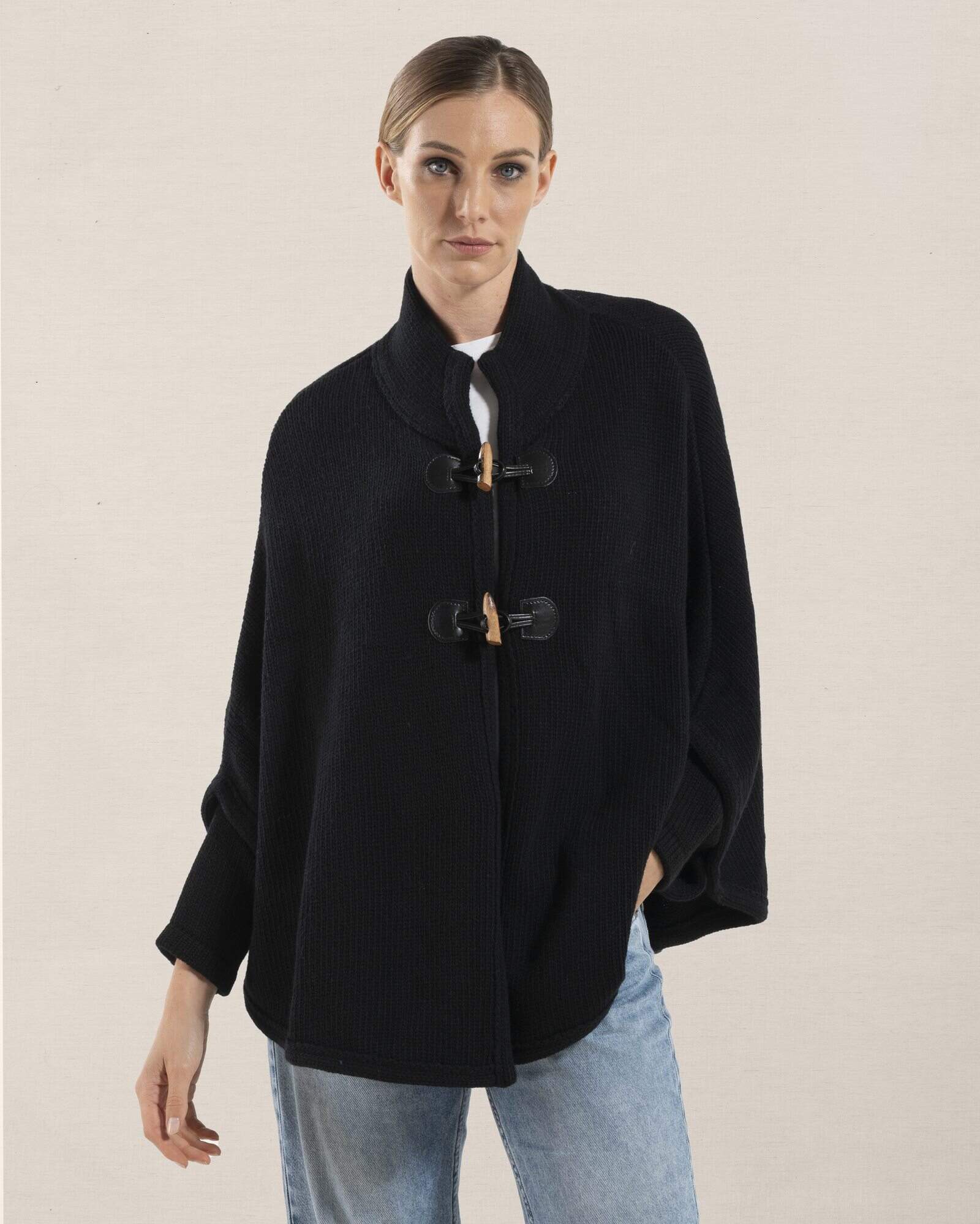 Cappa Roma Nera 100% Cashmere