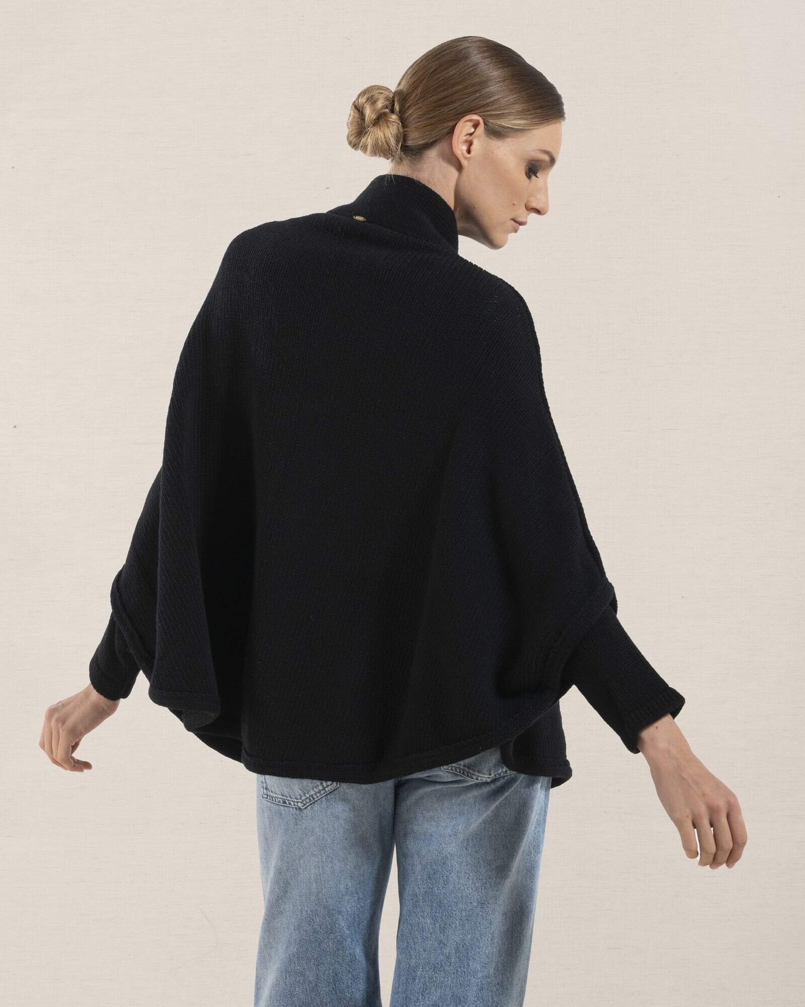 Cappa Roma Nera 100% Cashmere