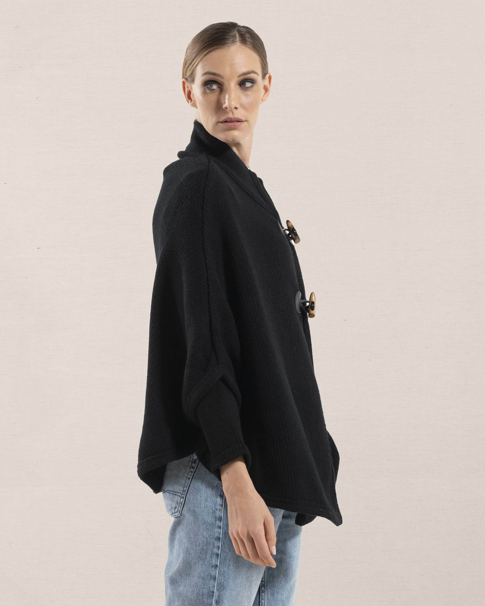 Cappa Roma Nera 100% Cashmere
