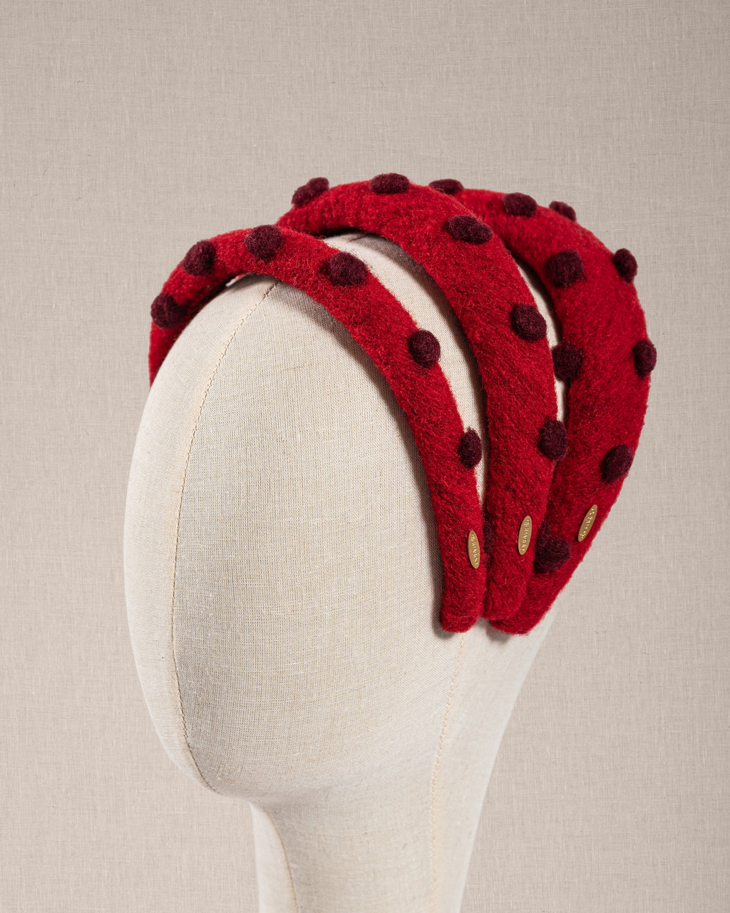 Cerchietto “Rouge Colette” Rosso con Pois