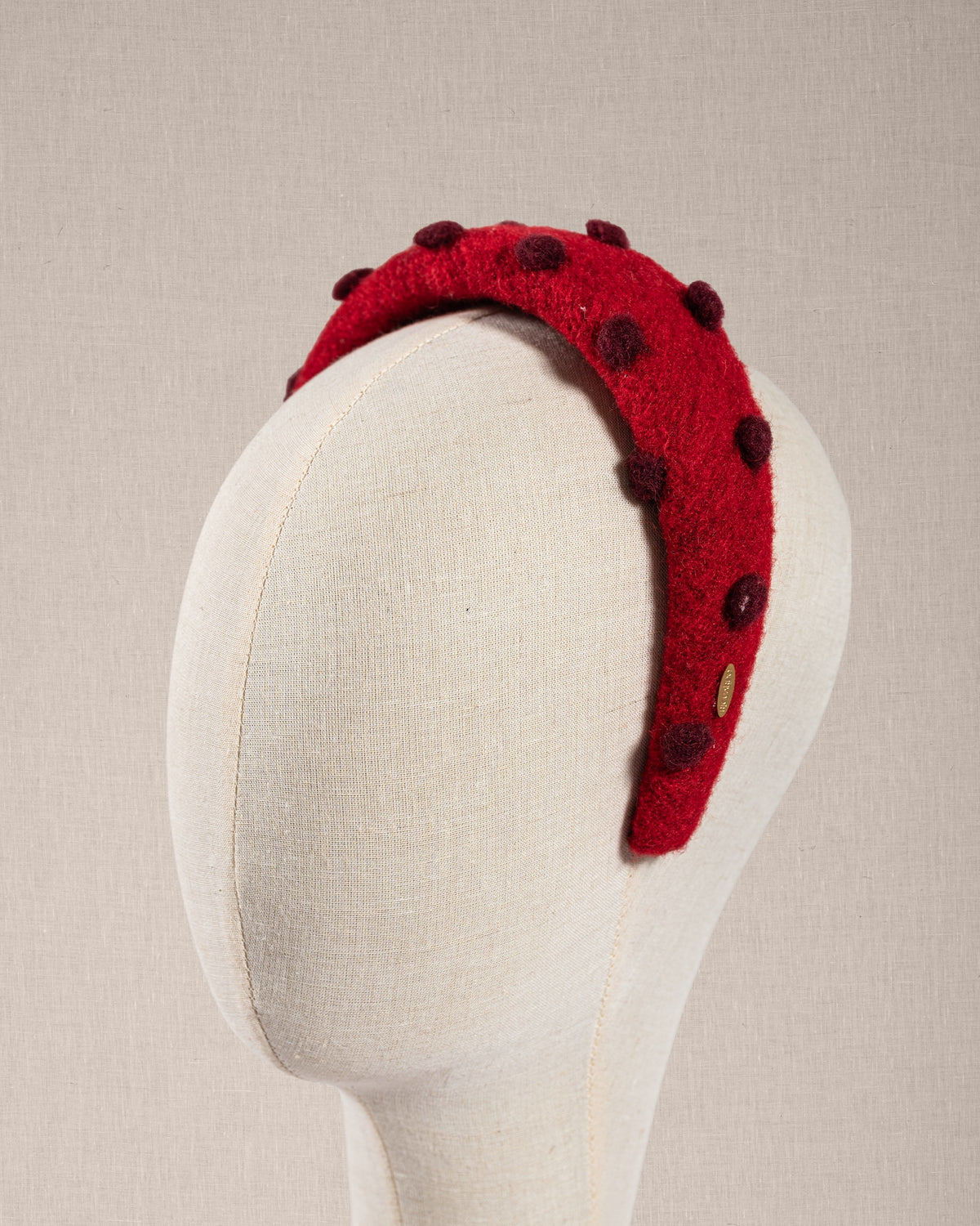 Cerchietto “Rouge Colette” Rosso con Pois