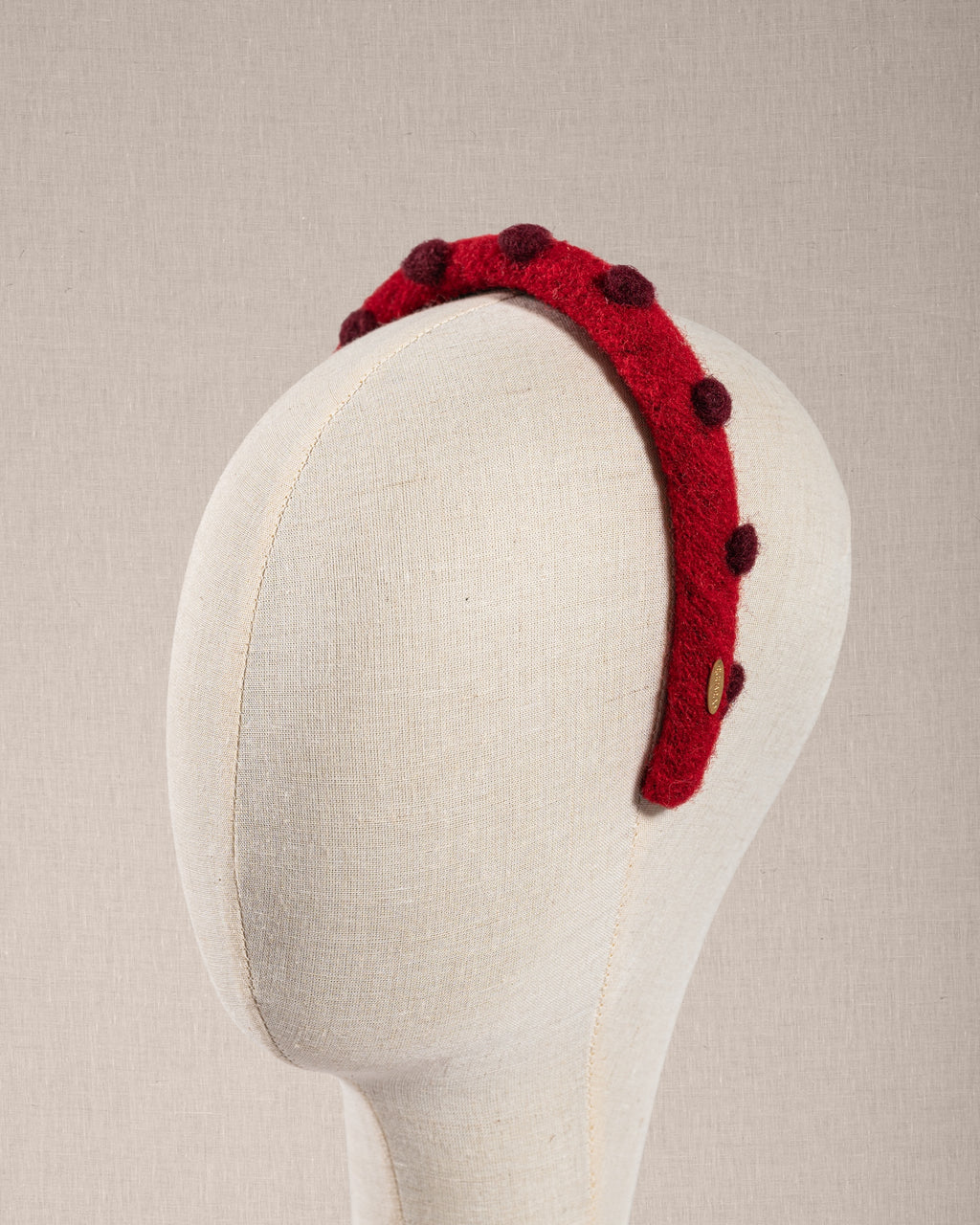 Cerchietto “Rouge Colette” Rosso con Pois