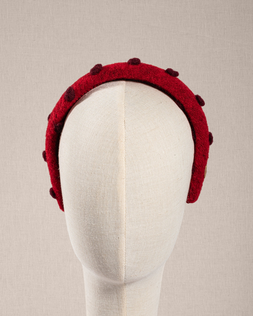 Cerchietto “Rouge Colette” Rosso con Pois