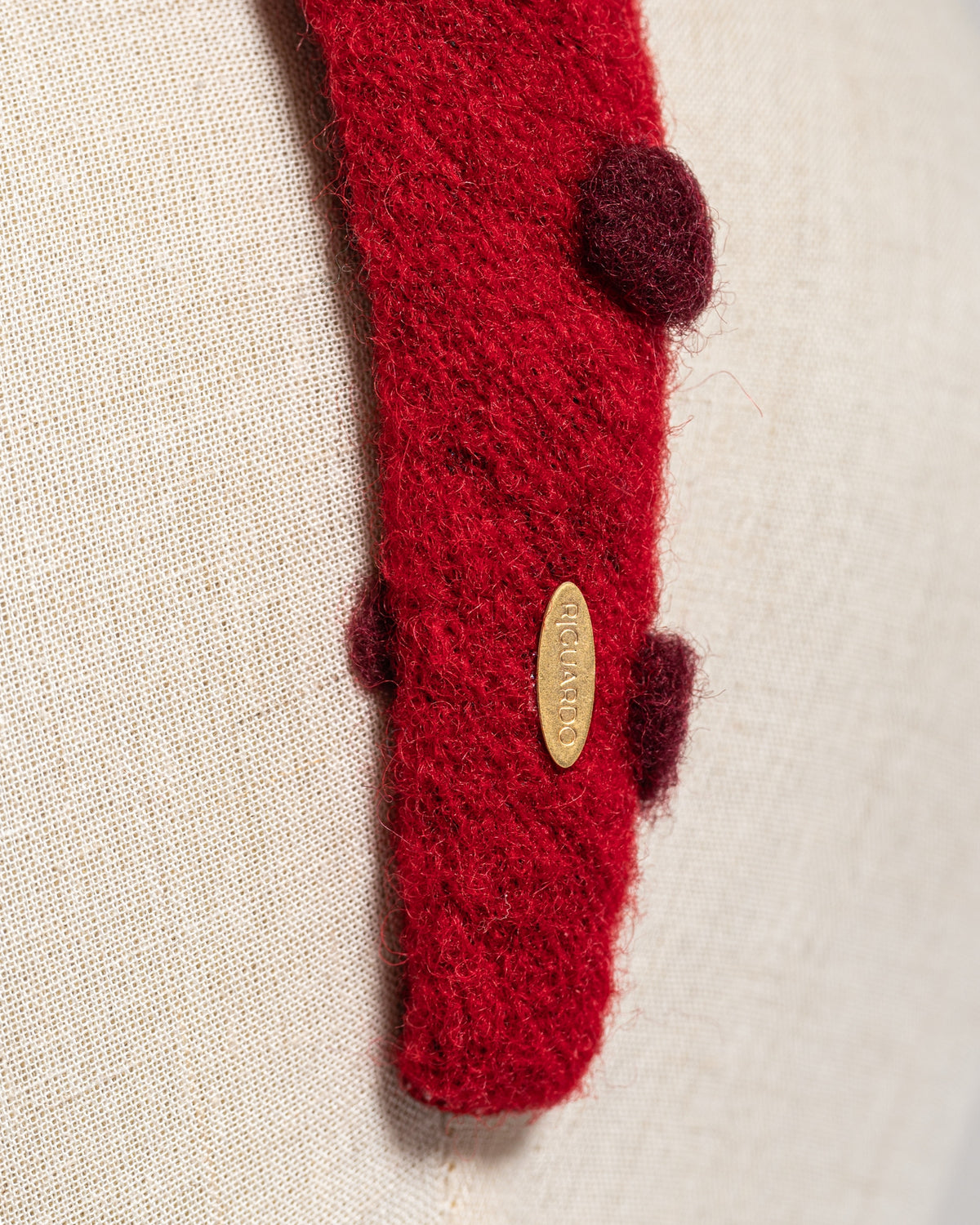 Cerchietto “Rouge Colette” Rosso con Pois