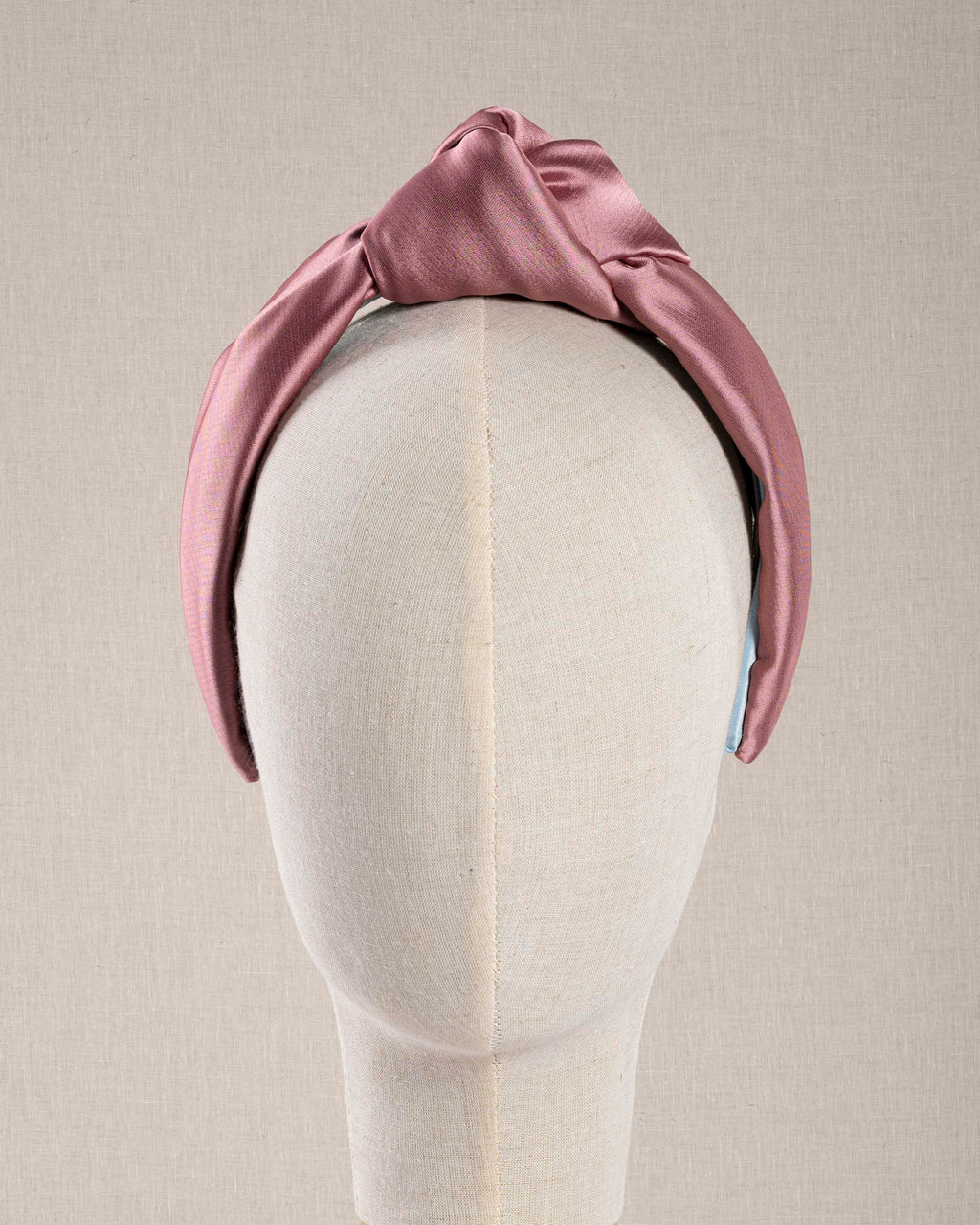 Nodo Satin Rosa interno azzurro