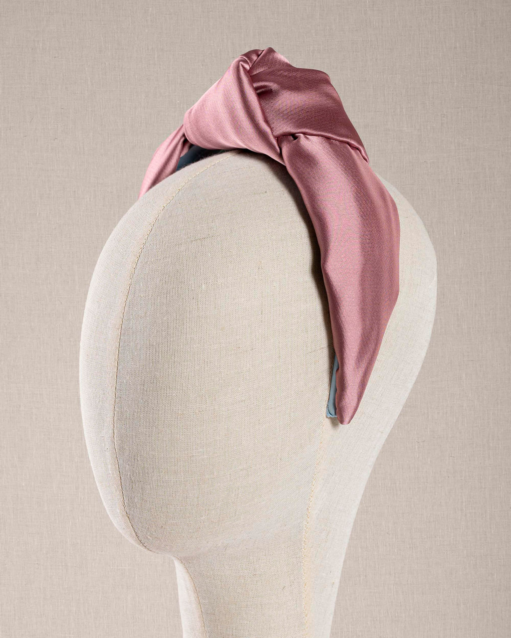 Nodo Satin Rosa interno azzurro