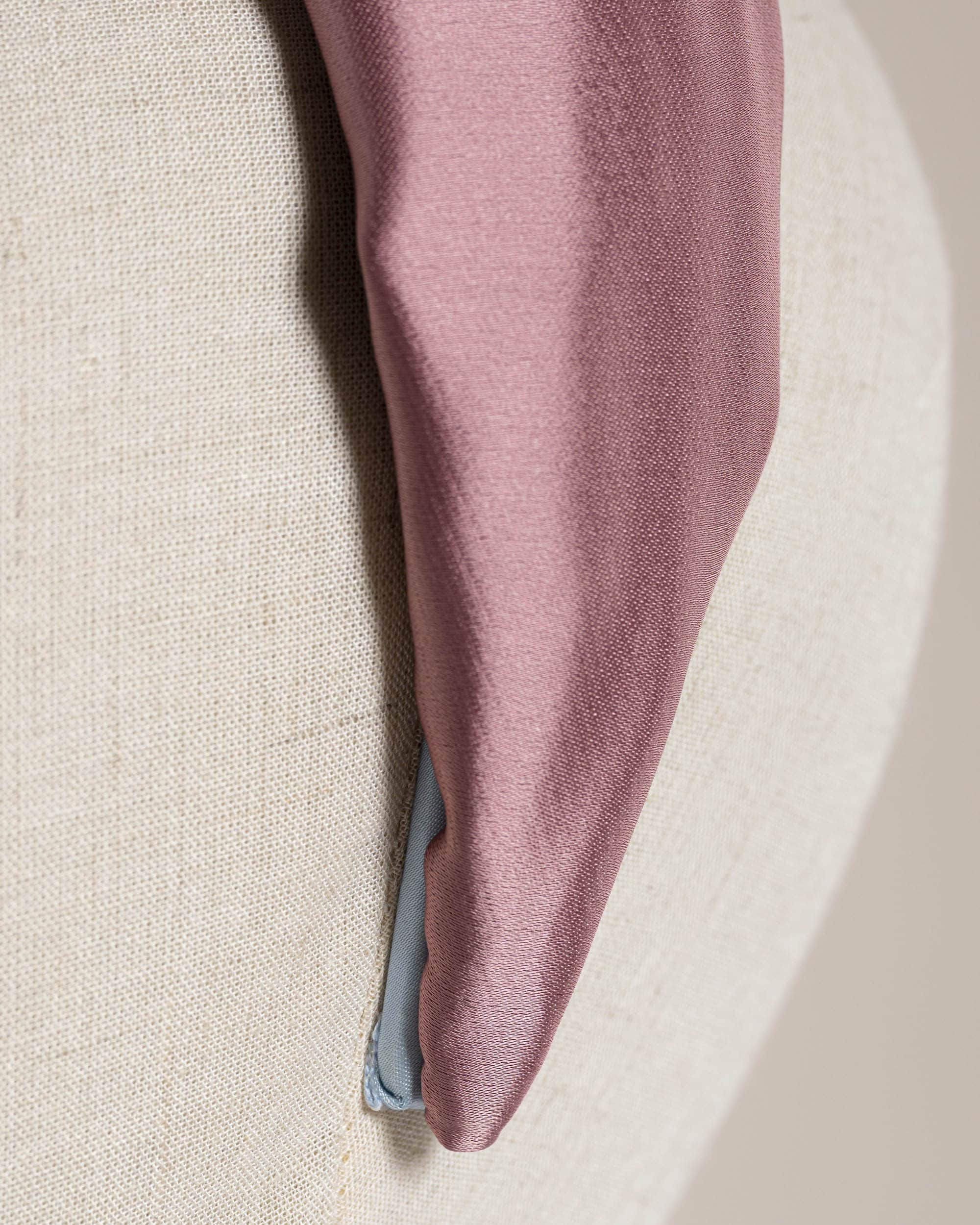 Nodo Satin Rosa interno azzurro