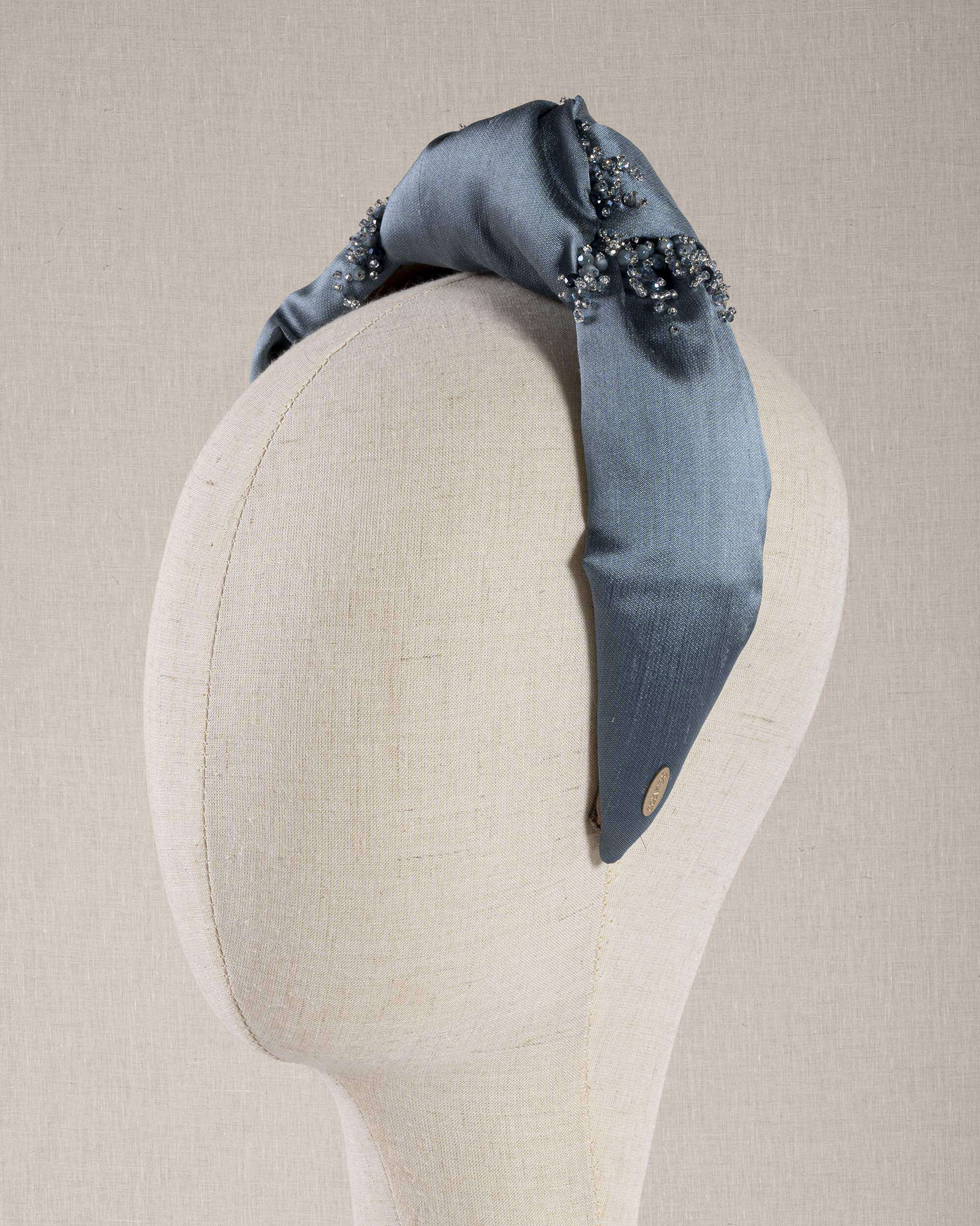 Nodo Blu Shantung di Seta