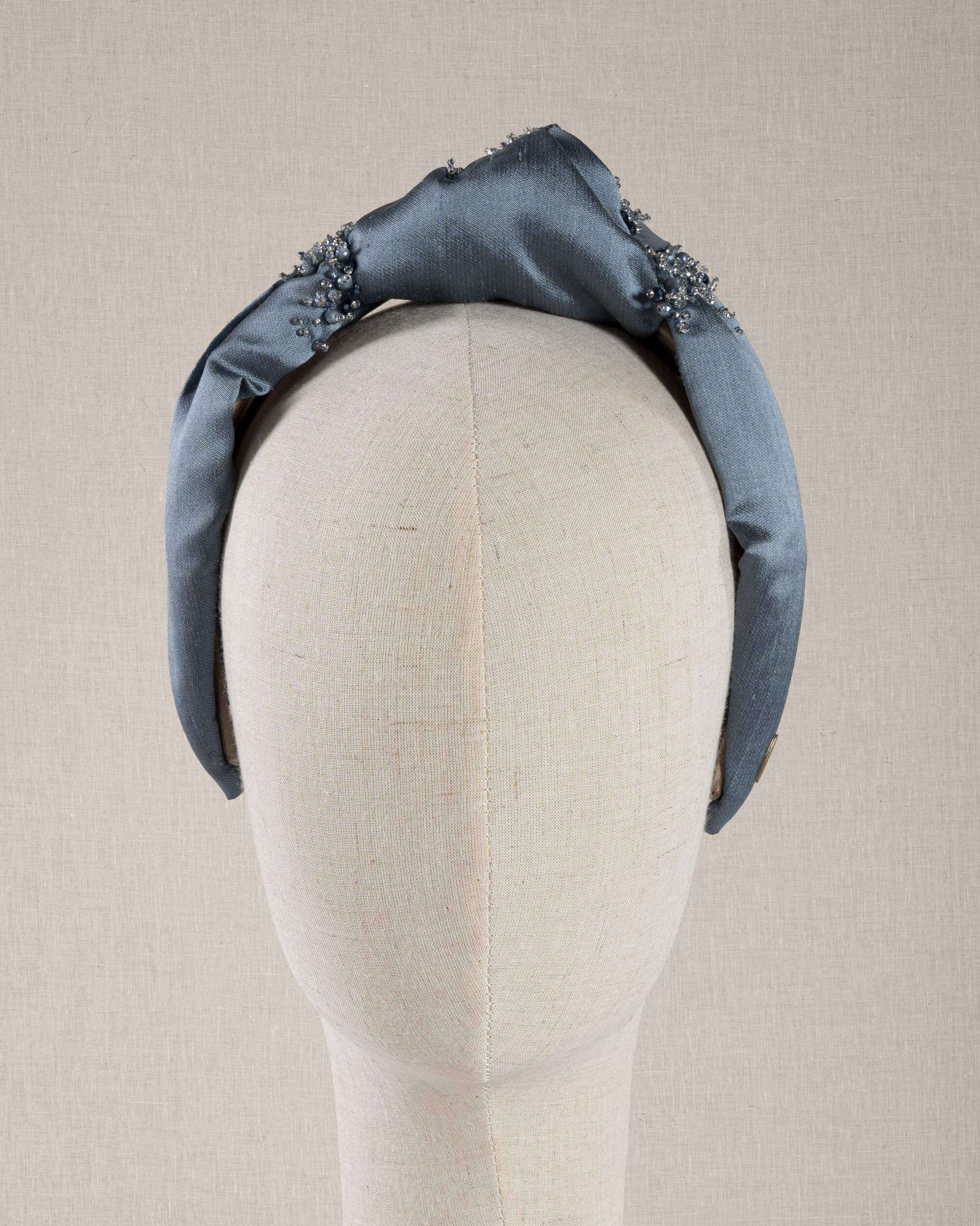 Nodo Blu Shantung di Seta