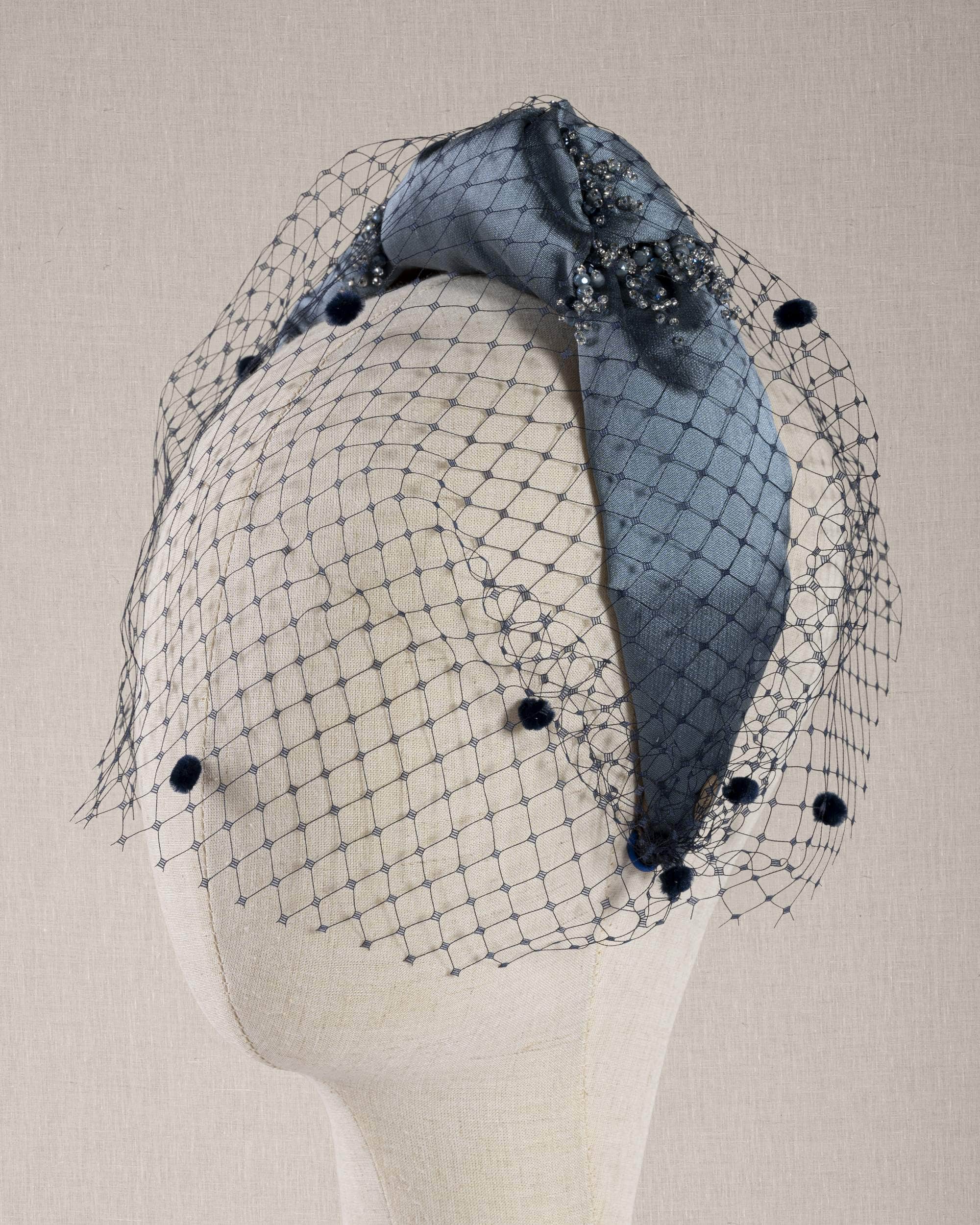 Nodo Blu Shantung di Seta