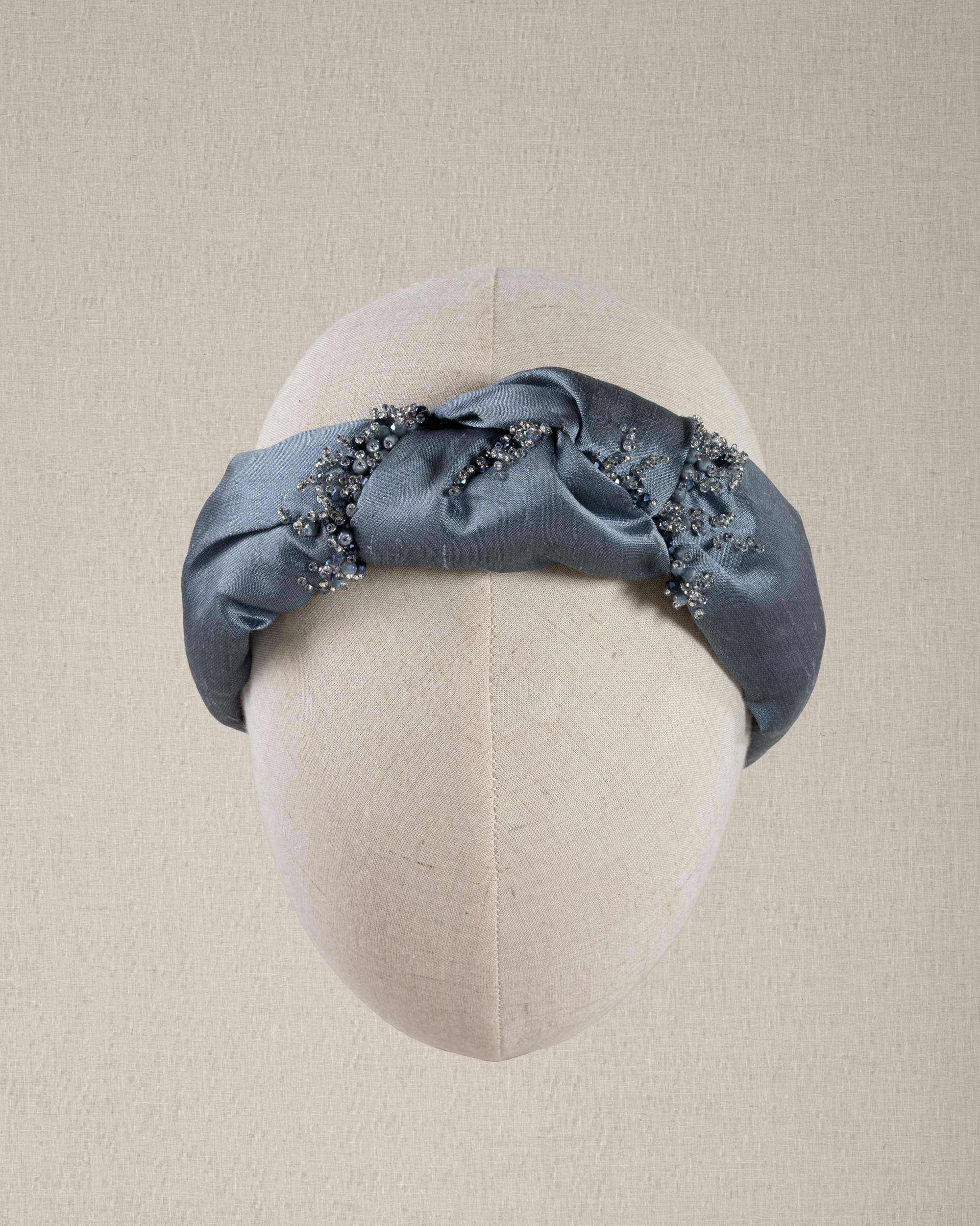Nodo Blu Shantung di Seta