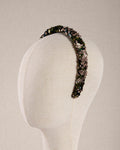 Cerchietto “Vert d’Or” Paillettes Verdi e Oro Rosa