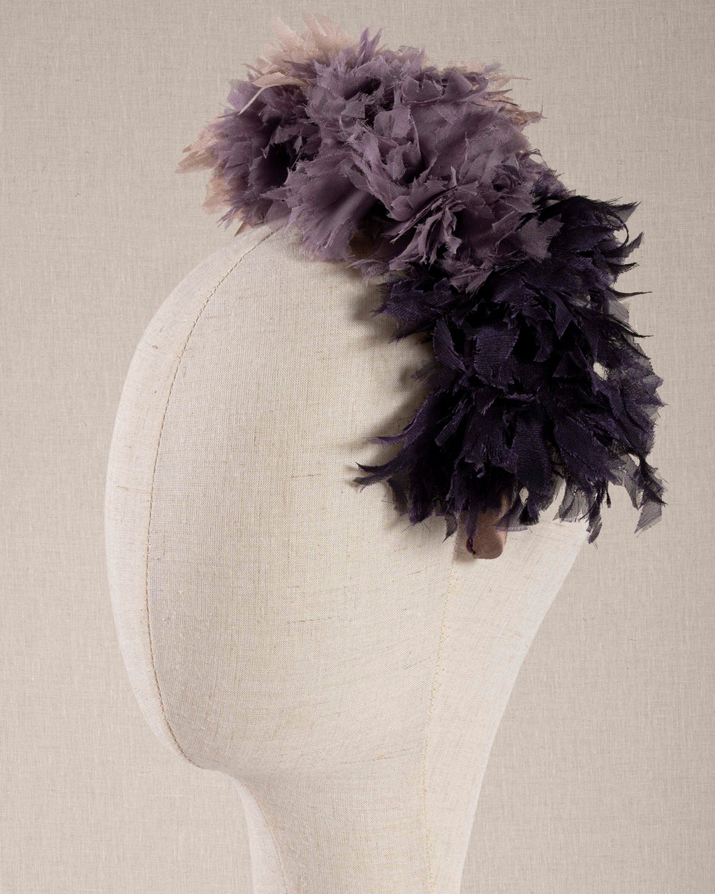 Trilogy di Chiffon di Sete Viola