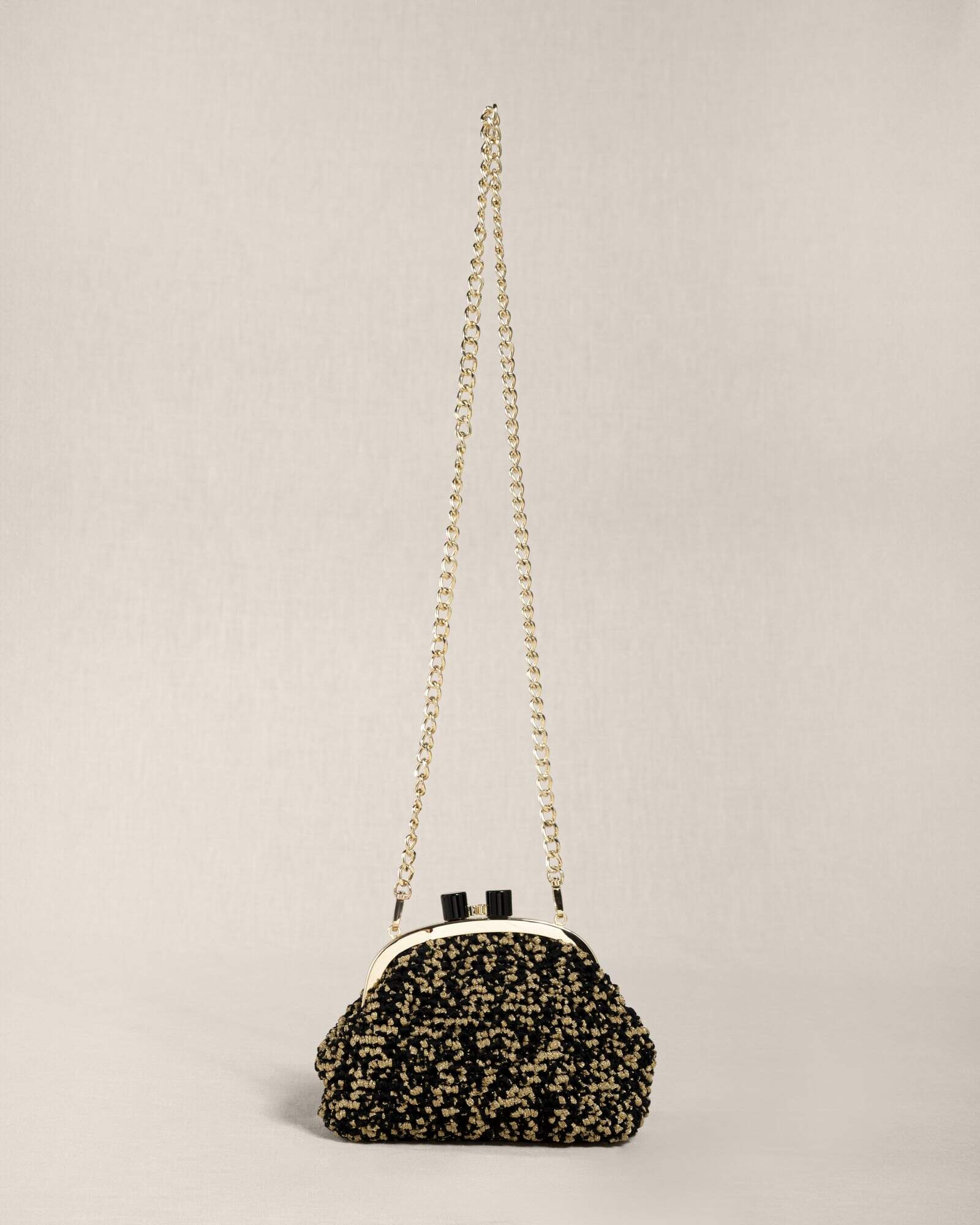 Clutch "COSTIERA" Nero Oro