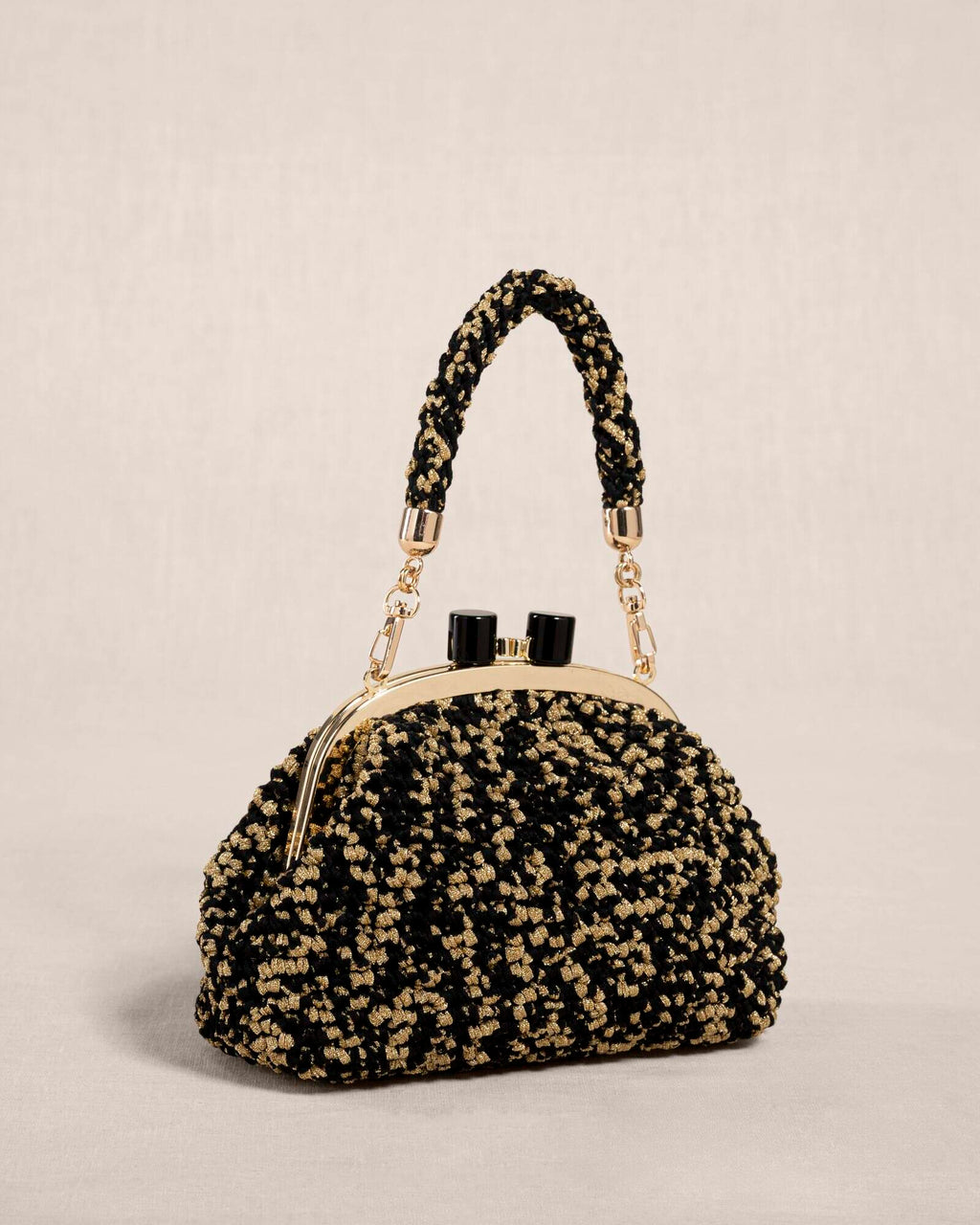 Clutch "COSTIERA" Nero Oro