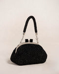 "COSTIERA" black clutch