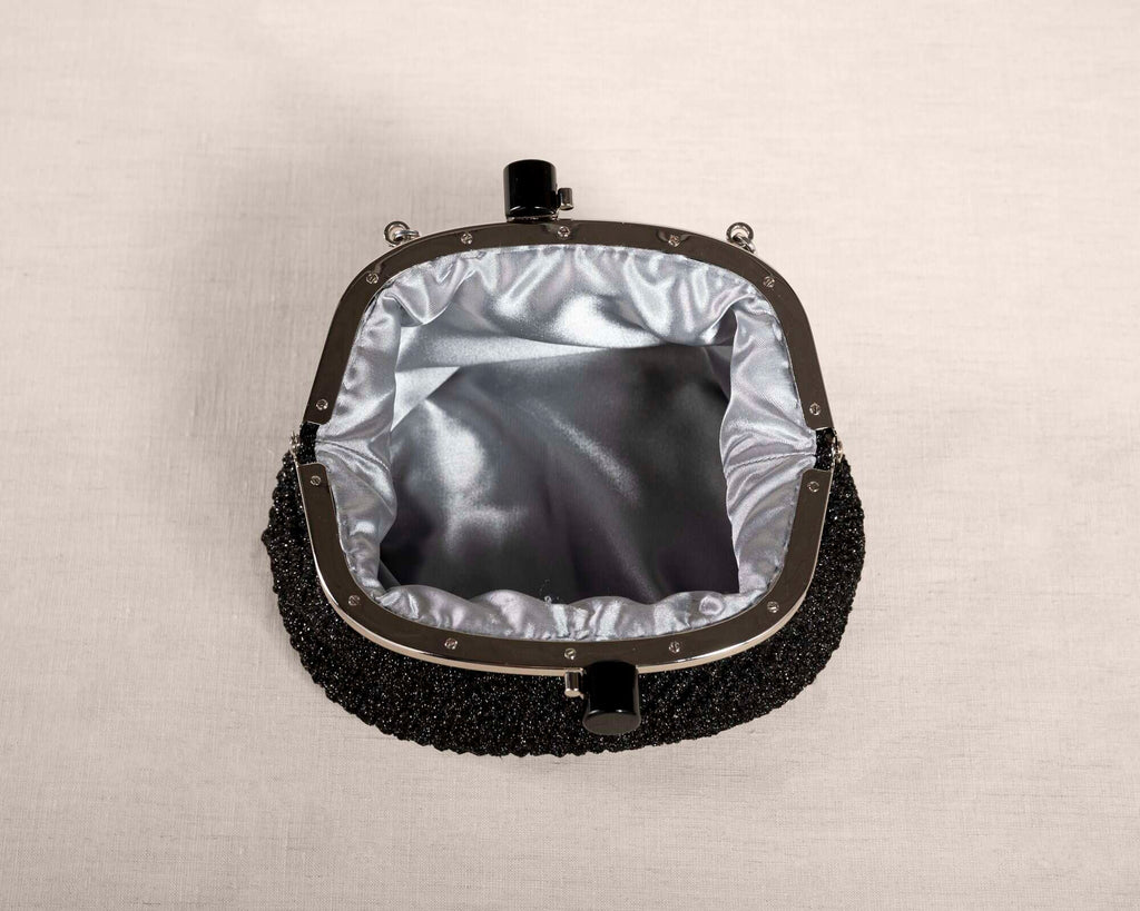 "COSTIERA" black clutch