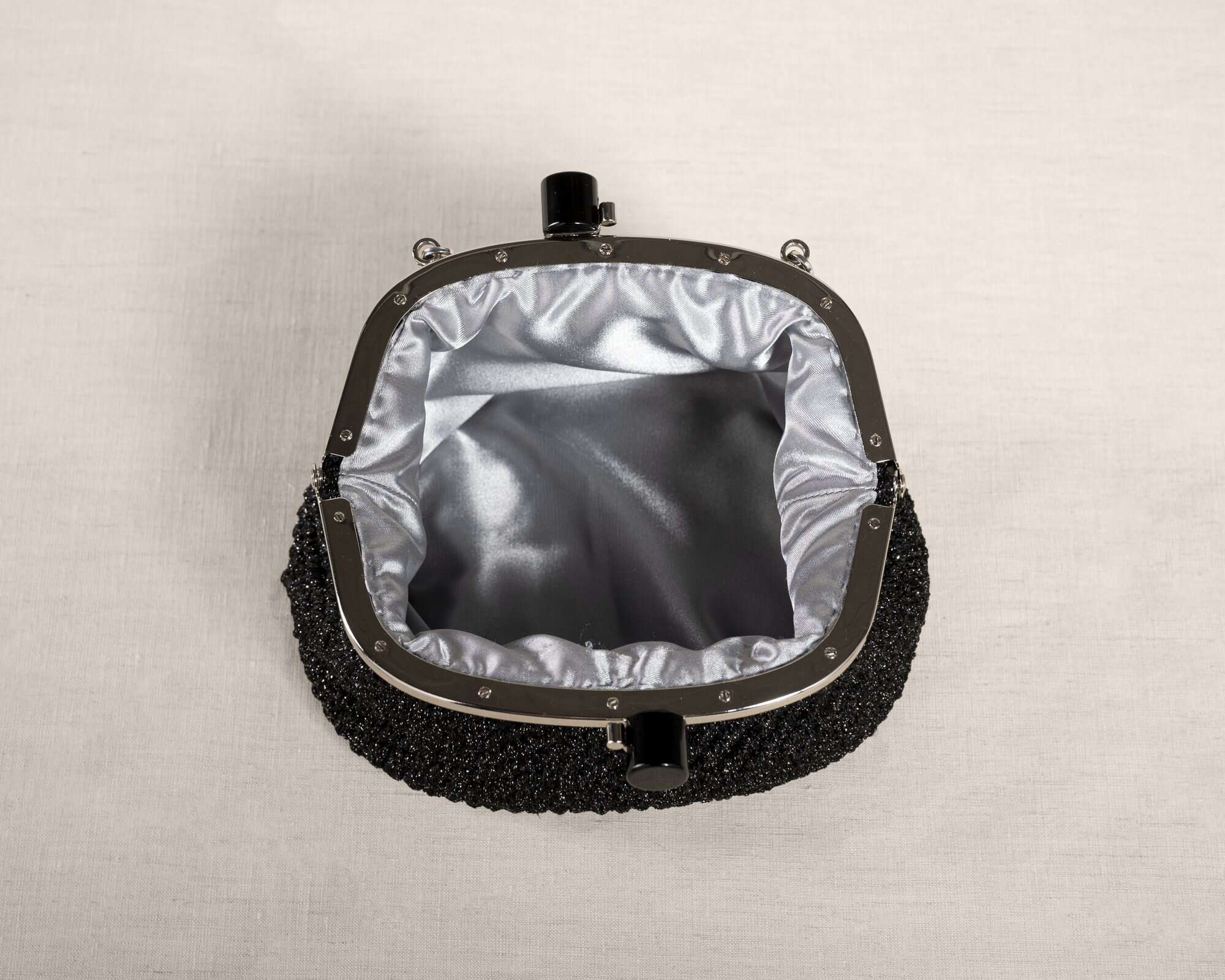 "COSTIERA" black clutch