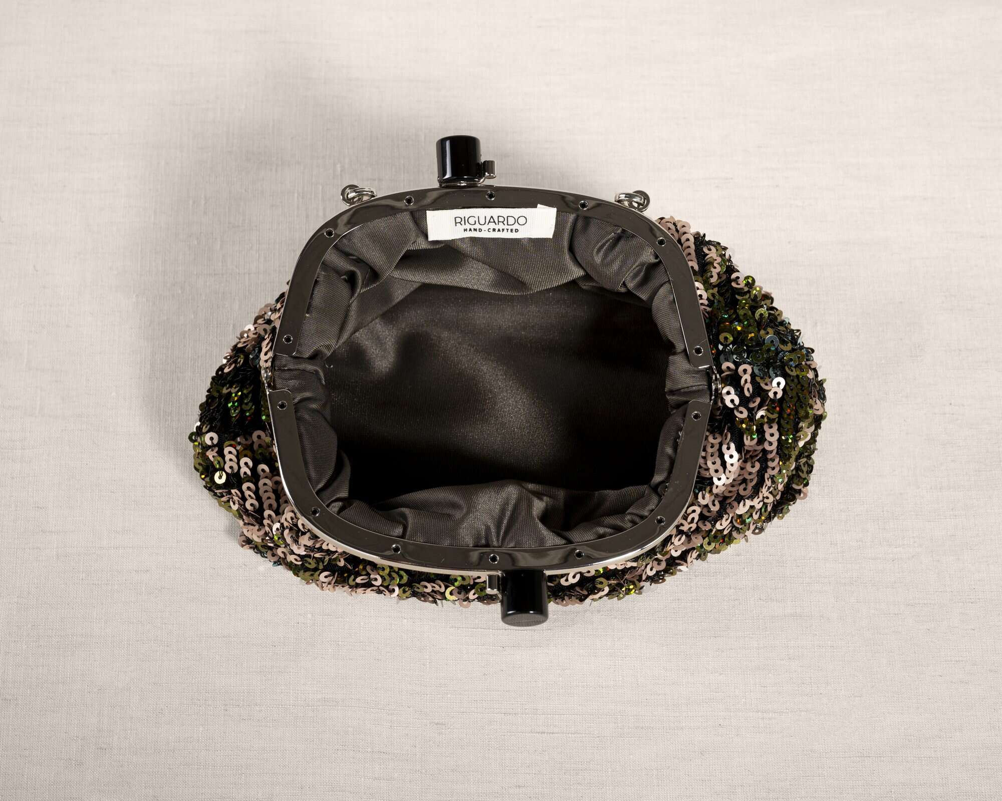 Clutch Verde Rosa Paillettes