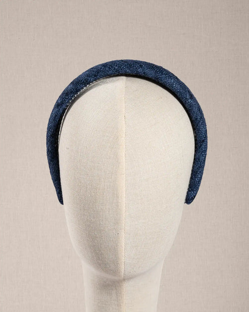 Cerchietto Blu Bouclè Denim