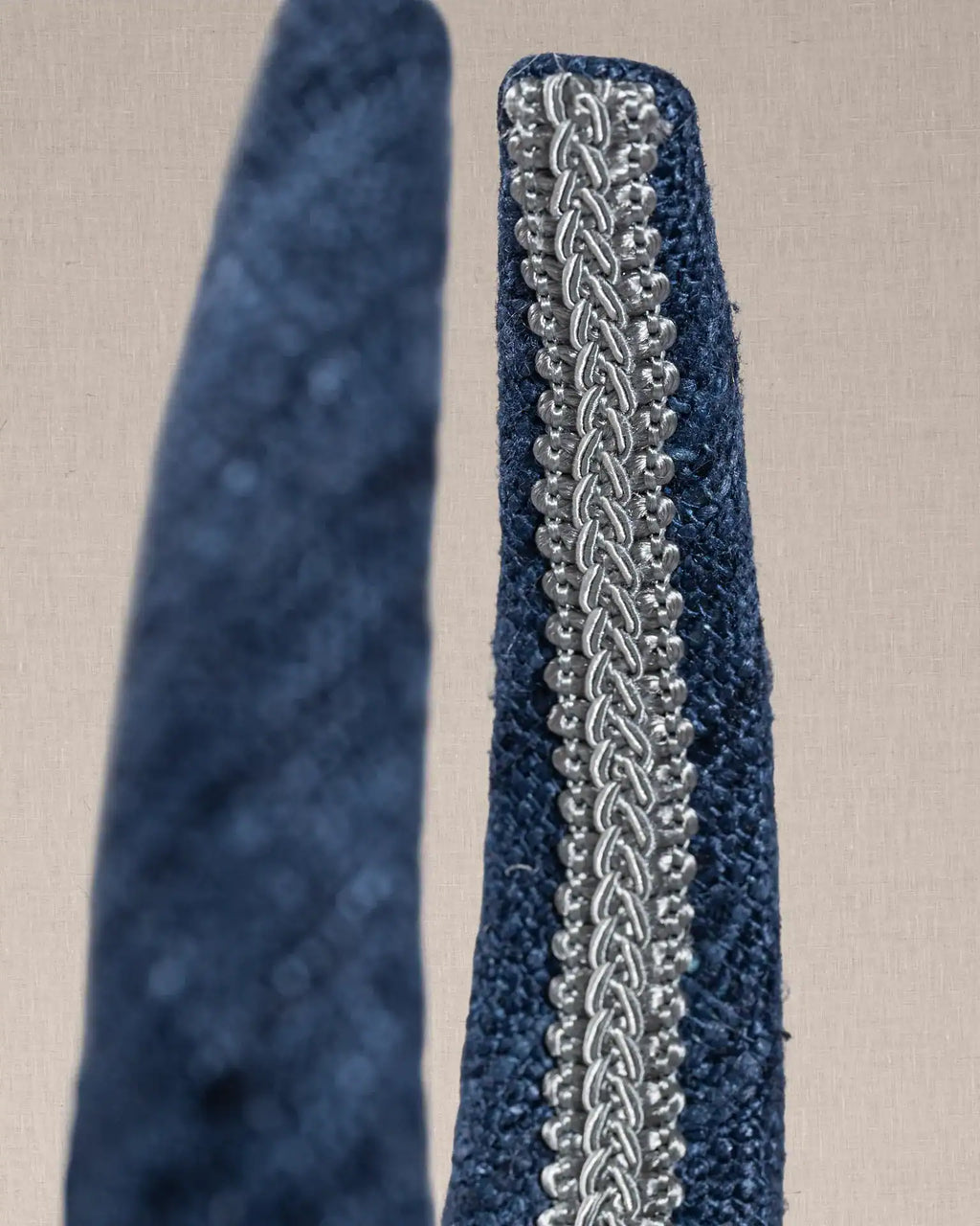 Cerchietto Blu Bouclè Denim