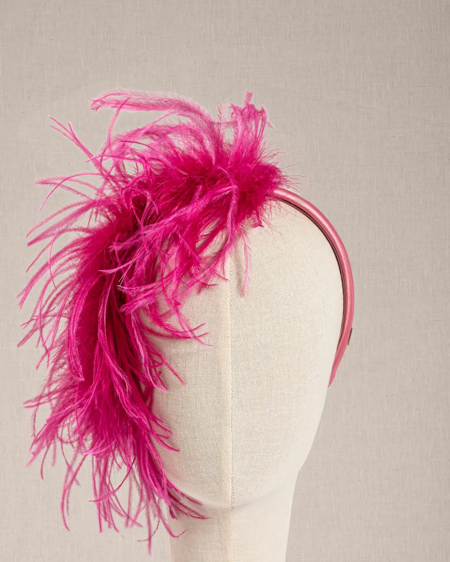 Cerchietto Piume Fuxia