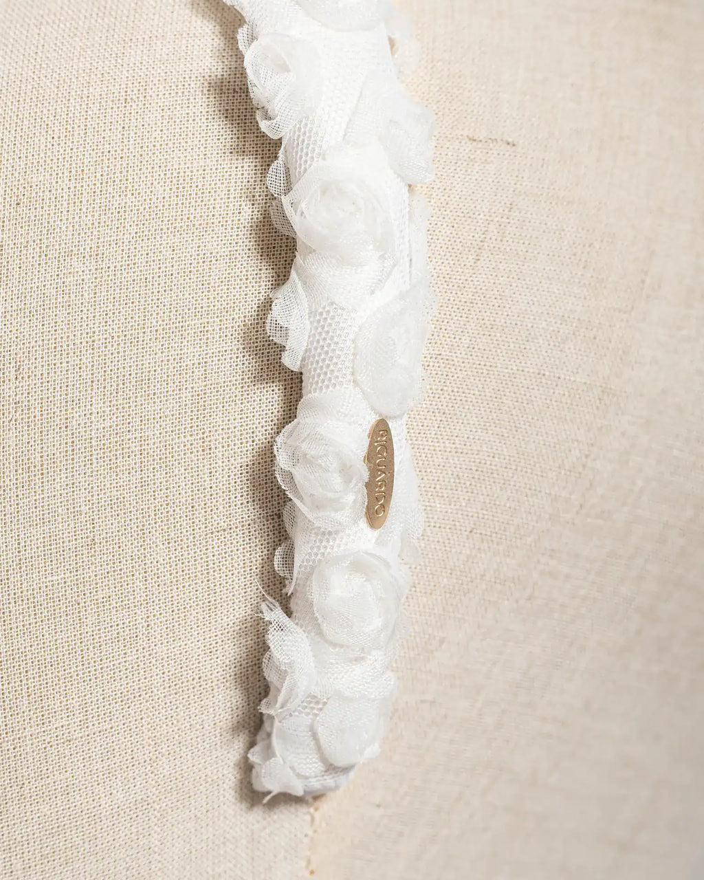 Roselline di tulle bianco