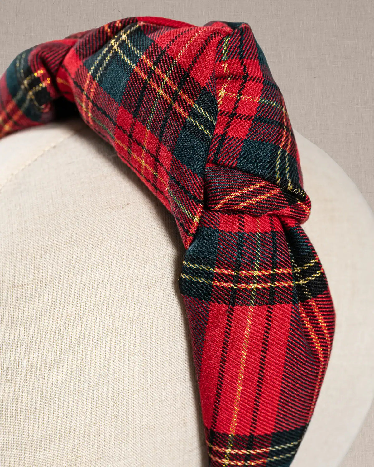 Nodo Laterale Luxury Tartan Rosso