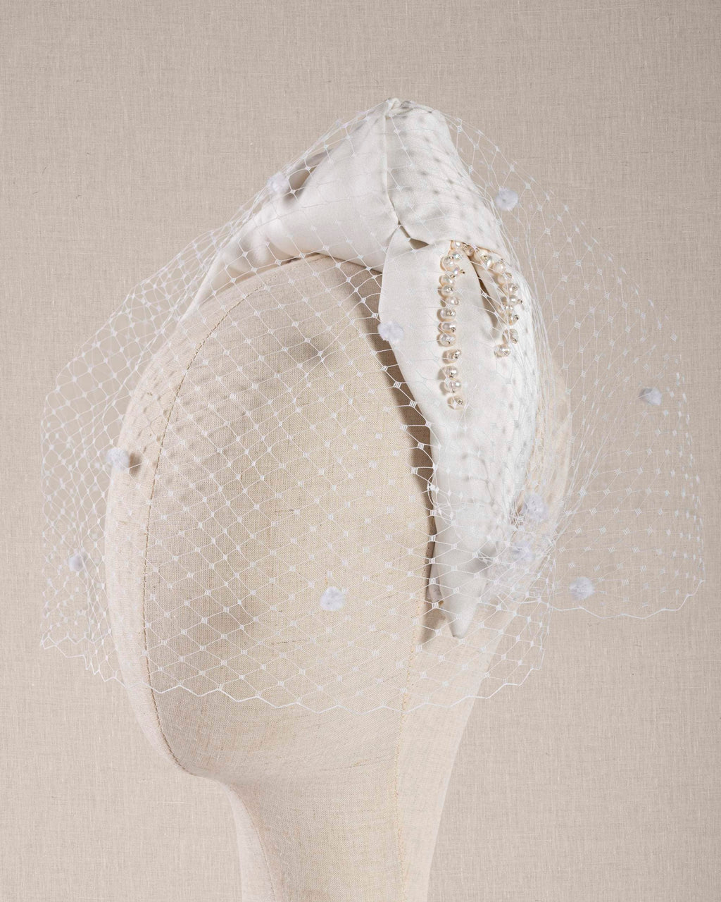 Cerchietto Nodo Sposa Perle