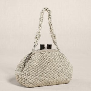 Clutch "COSTIERA" argento